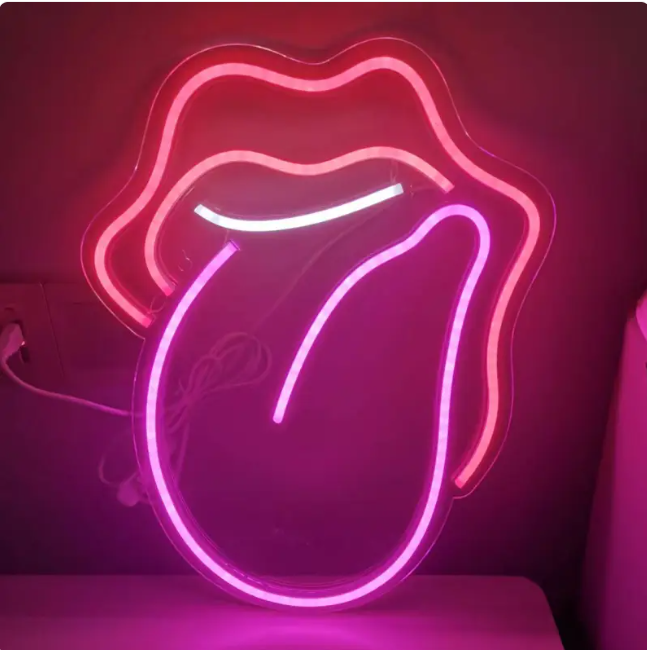 LED Tongue Neon Sign