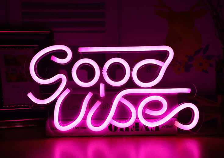 Illuminated Acrylic Neon Wall Art